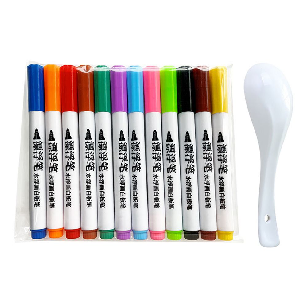 Whiteboard Marker Set - 4/8/12 색상 세라믹 스푼 물 그림