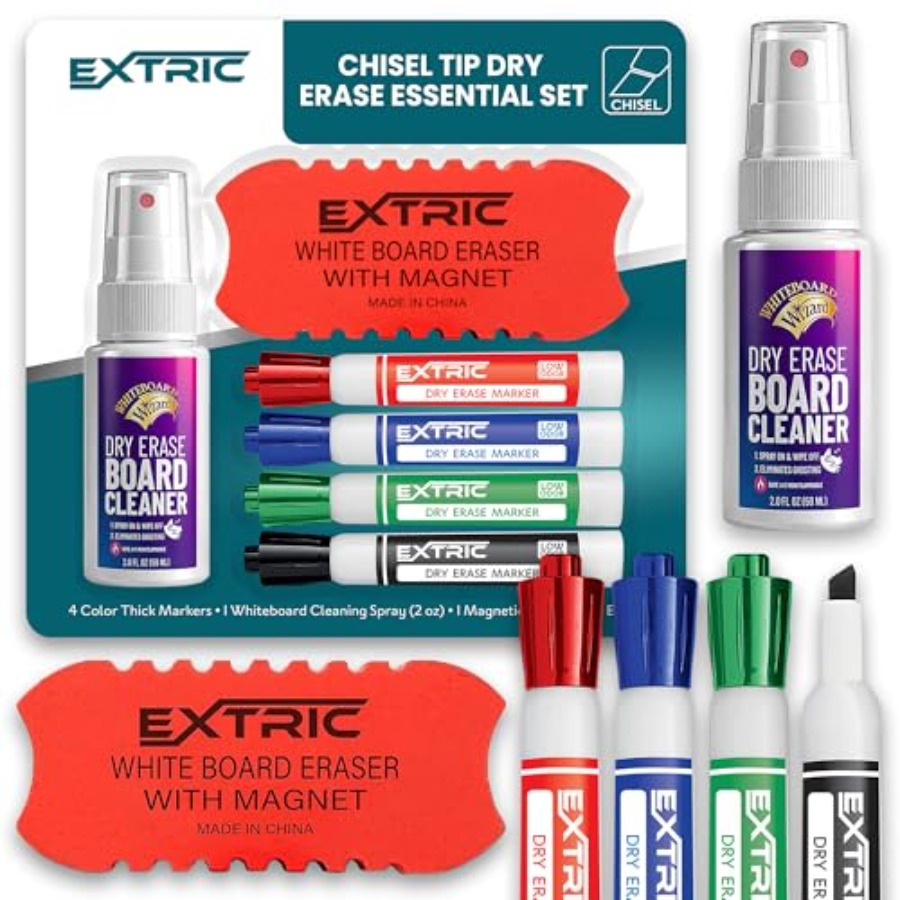 건식 지우개 마커 세트, 화이트보드 마커 4개, 화이트 - Whiteboard Marker Set 리뷰 및 가격