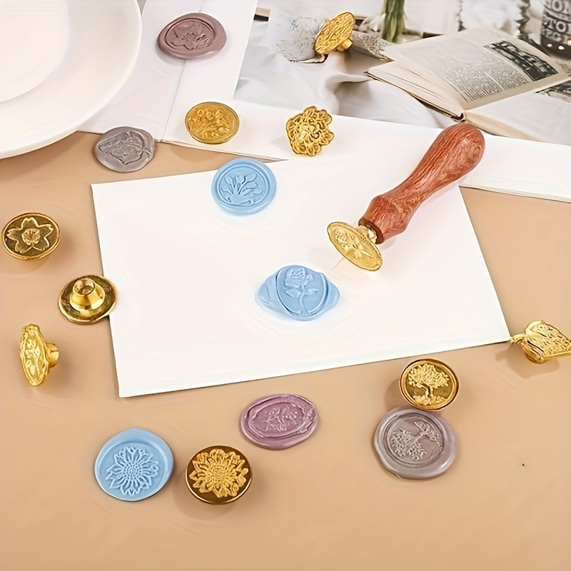 다양한 스타일의 21피스 왁스 스탬프 세트, 레트로 클 - Wax Seal Stamp Kit 리뷰 및 가격
