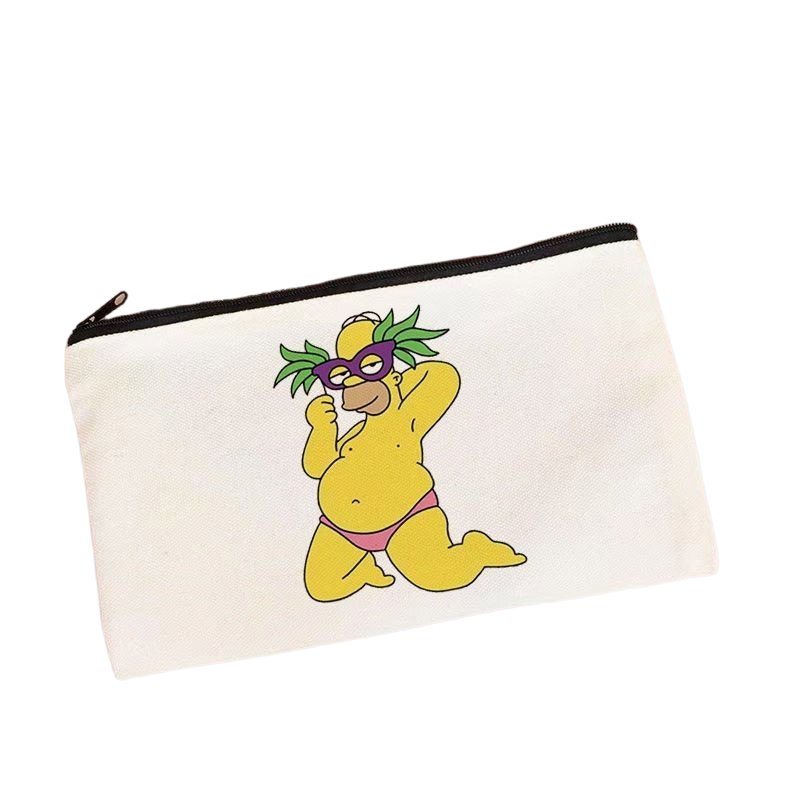 심슨 가족 필통 바트 심슨과 리사 심슨 만화 귀여운 창 - Pencil Case Large 리뷰 및 가격