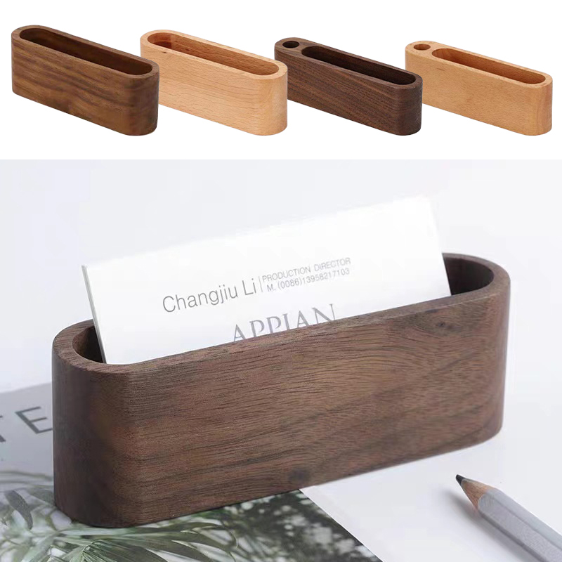 명함 홀더 나무 주최자 사무실 책상 이름 카드 디스플레 - Desk Name Plate 리뷰 및 가격