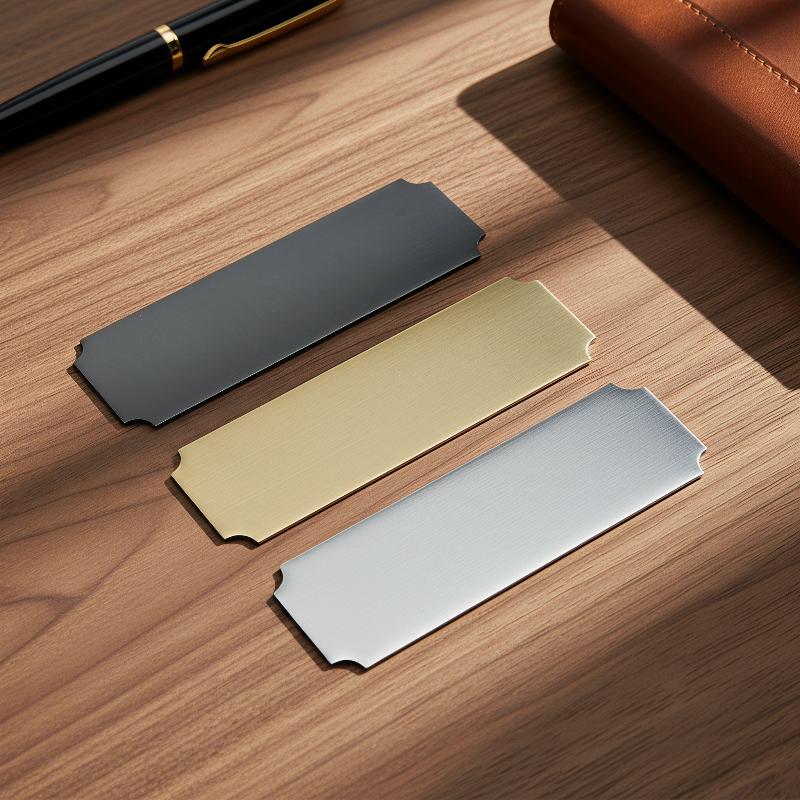 10개 고품질 레이저 각인 빈 라벨, 책상 명판, 접착 - Desk Name Plate 리뷰 및 가격
