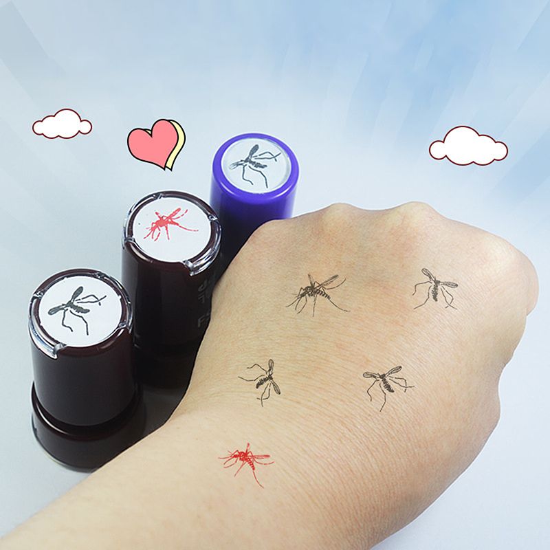 1/4개 모기 무늬 셀프잉킹 스탬프 귀여운 모기 스탬프 - Self Inking Stamp 리뷰 및 가격
